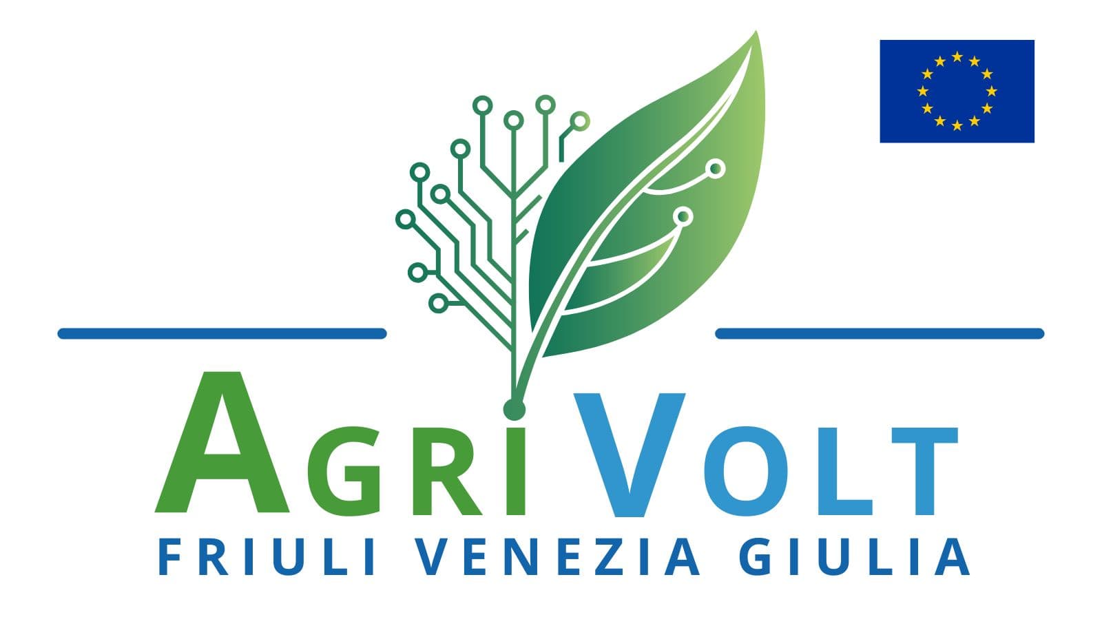 Logo AgrivoltFVG con emblema UE
