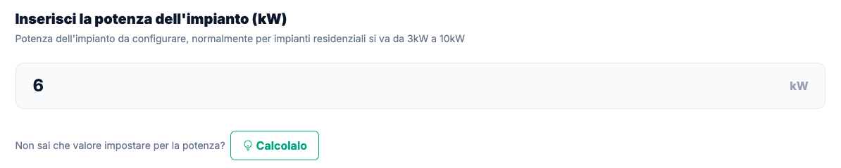 Power setting